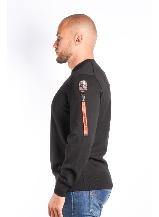 Parajumpers FW25 - Knit Sweater Basic Braw Man - Black