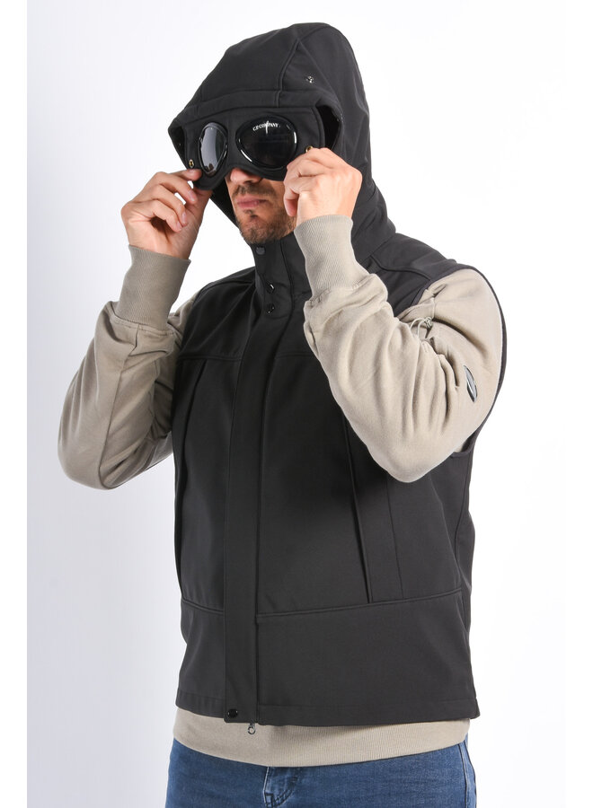 CP Company FW25 - CP Shell R Goggle Bodywarmer - Black