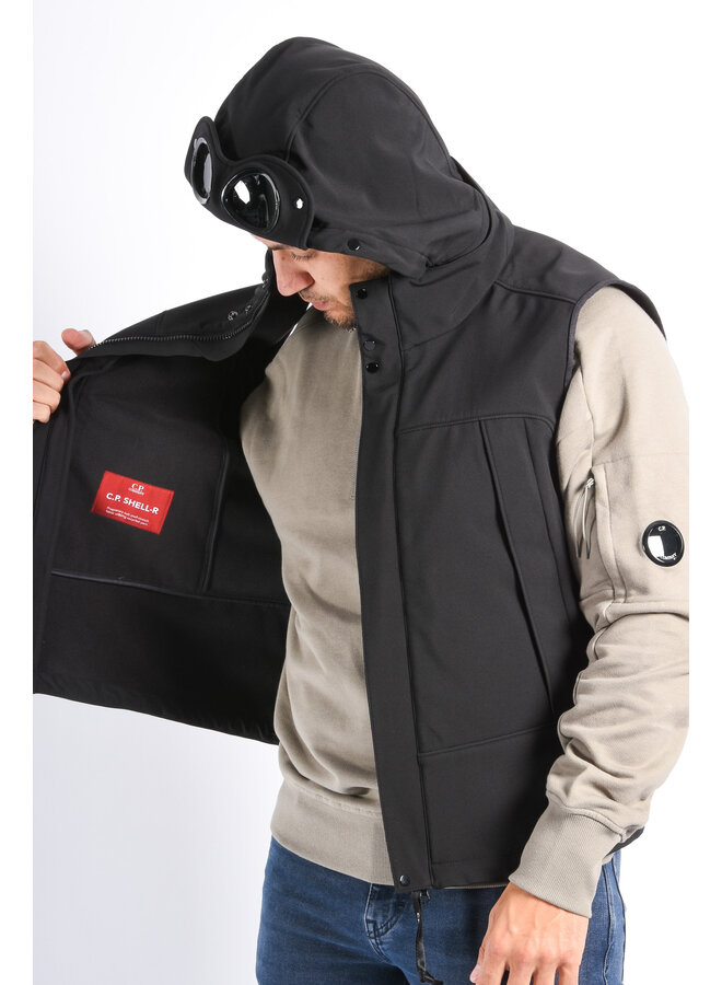 CP Company FW25 - CP Shell R Goggle Bodywarmer - Black