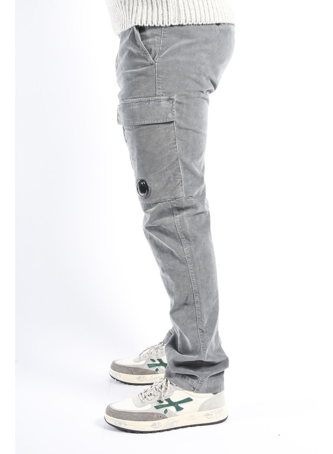 CP Company FW25 - Corduroy Cargo Pants - Gunmetal