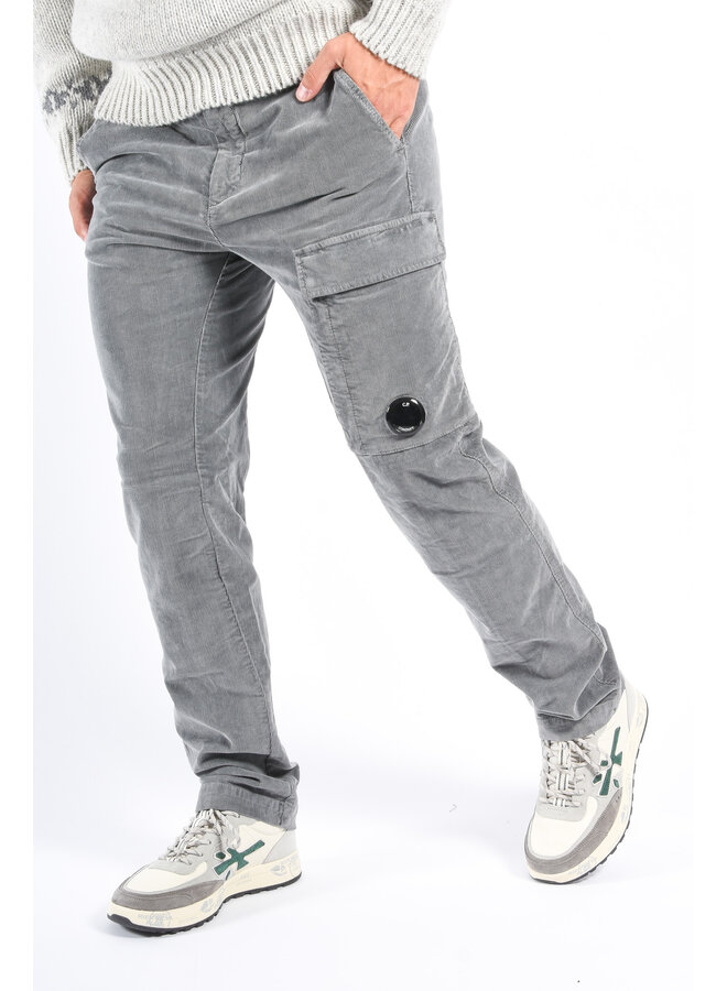 CP Company FW25 - Corduroy Cargo Pants - Gunmetal