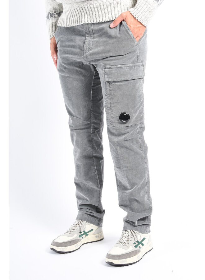 CP Company FW25 - Corduroy Cargo Pants - Gunmetal