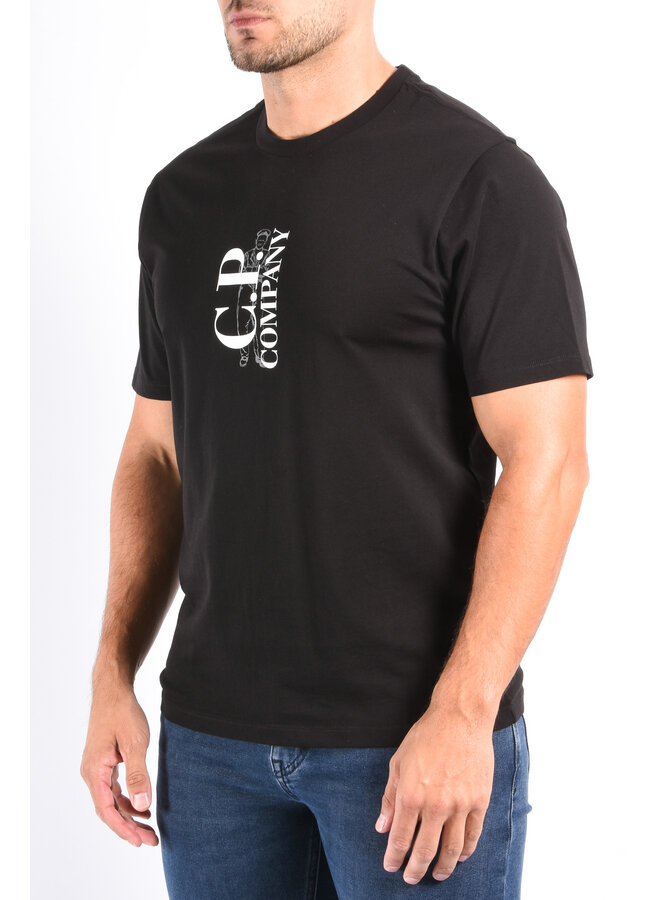 CP Company FW25 T-Shirt In Jersey 30/1 - Black
