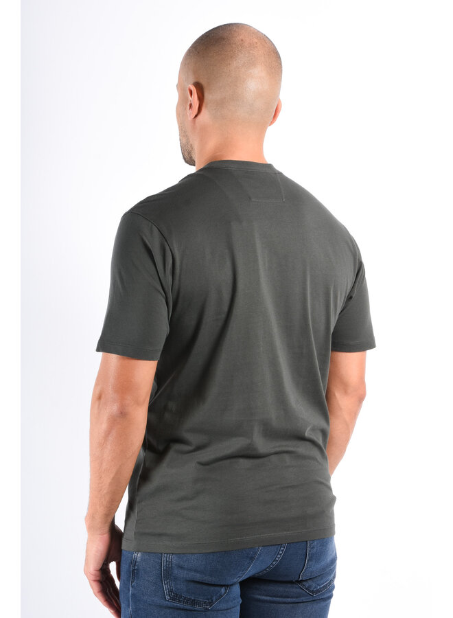 CP Company FW25 T-Shirt In Jersey 30/1 - Dark Shadow