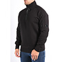 CP Company FW25 - Diagonal Raised Fleece Half Zip Sweater - Black