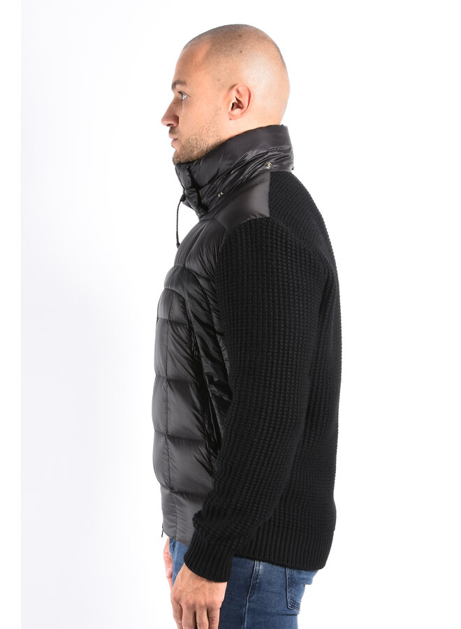 CP Company FW25 - Knitwear Goggle Jacket Merino Wool - Black