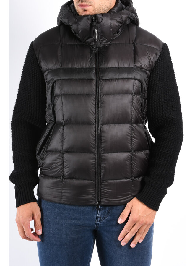 CP Company FW25 - Knitwear Goggle Jacket Merino Wool - Black