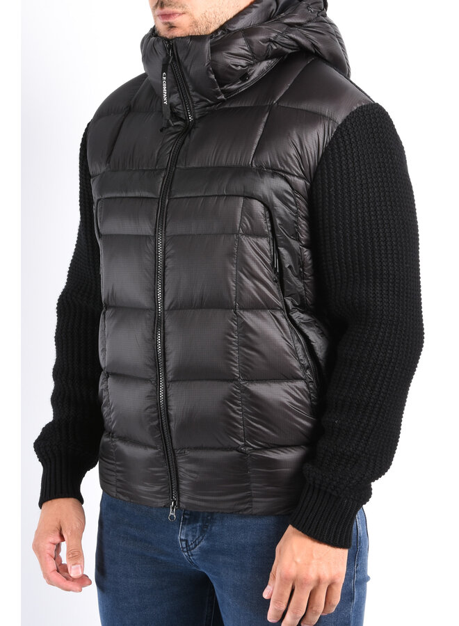 CP Company FW25 - Knitwear Goggle Jacket Merino Wool - Black