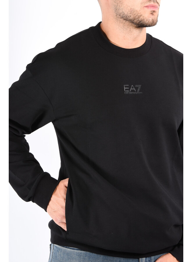 EA7 FW25 - Naturel Ventus7 Sweater 7M000659 - Black