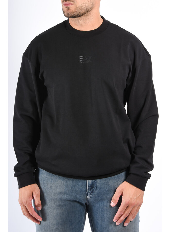 EA7 FW25 - Naturel Ventus7 Sweater 7M000659 - Black