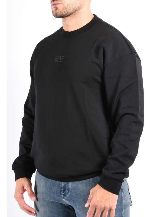 EA7 FW25 - Naturel Ventus7 Sweater 7M000659 - Black