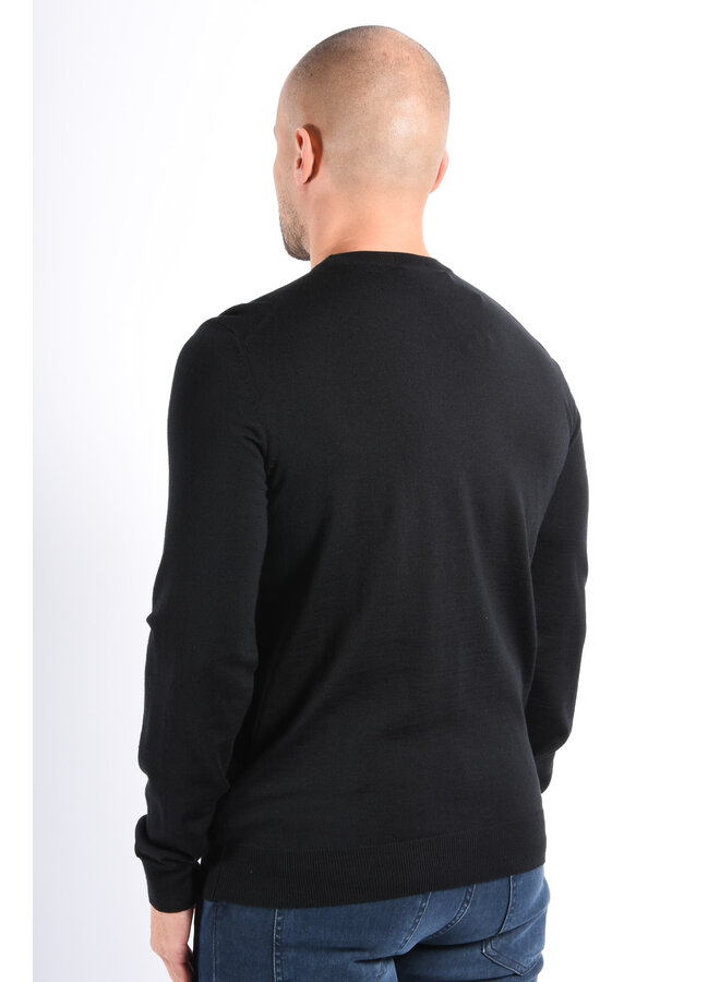 BOSS FA25 - Knit Sweater Botto L - Black