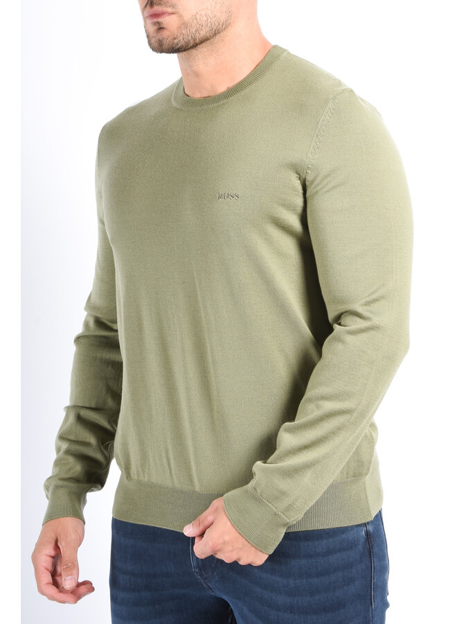 BOSS FA25 - Knit Sweater Botto L - Medium Green