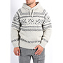 CP Company FW25 - Jacquard Wool Hoodie - Grey