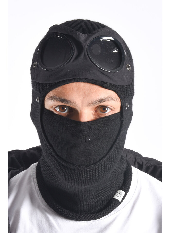 CP Company FW25 - Ski Mask Extrafine Merino Wool - Black
