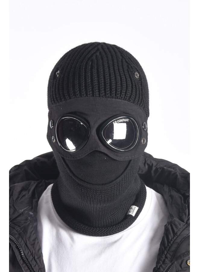 CP Company FW25 - Ski Mask Extrafine Merino Wool - Black