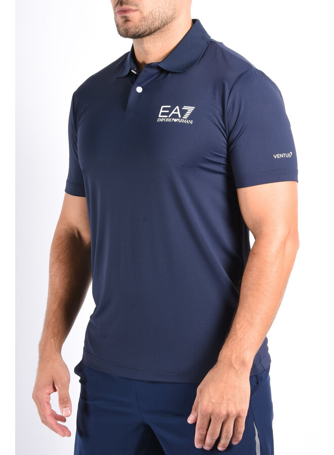 EA7 FW25 - Multi Sport Stretch Polo Ventus7 - Armani Blue