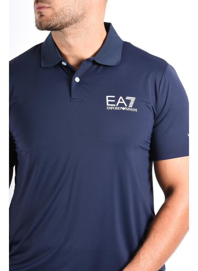 EA7 FW25 - Multi Sport Stretch Polo Ventus7 - Armani Blue