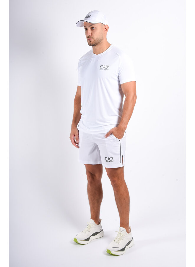 EA7 FW25 - Multi Sport Stretch Shorts Ventus7 - White