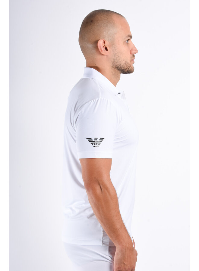 EA7 FW25 - Multi Sport Stretch Polo Ventus7 - White