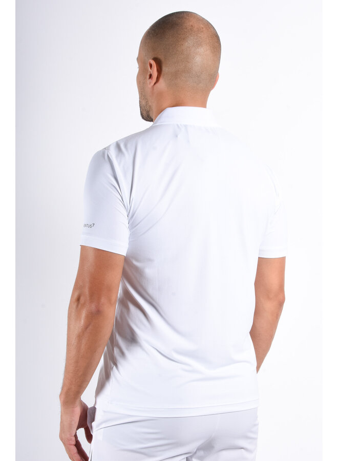 EA7 FW25 - Multi Sport Stretch Polo Ventus7 - White