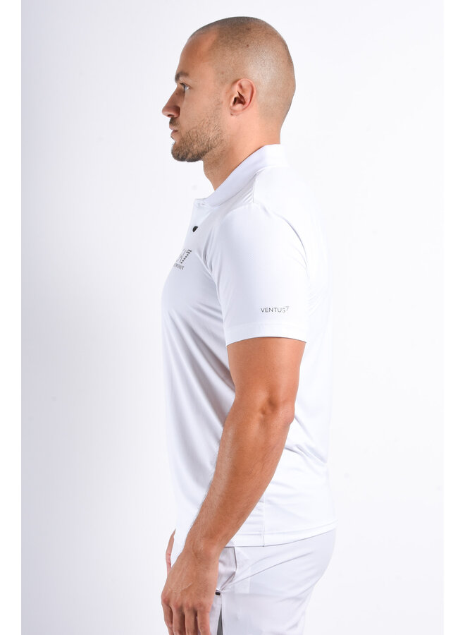 EA7 FW25 - Multi Sport Stretch Polo Ventus7 - White