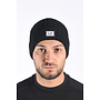 CP Company FW25 - Exrafine Merino Wool Knit Hat Logo - Black
