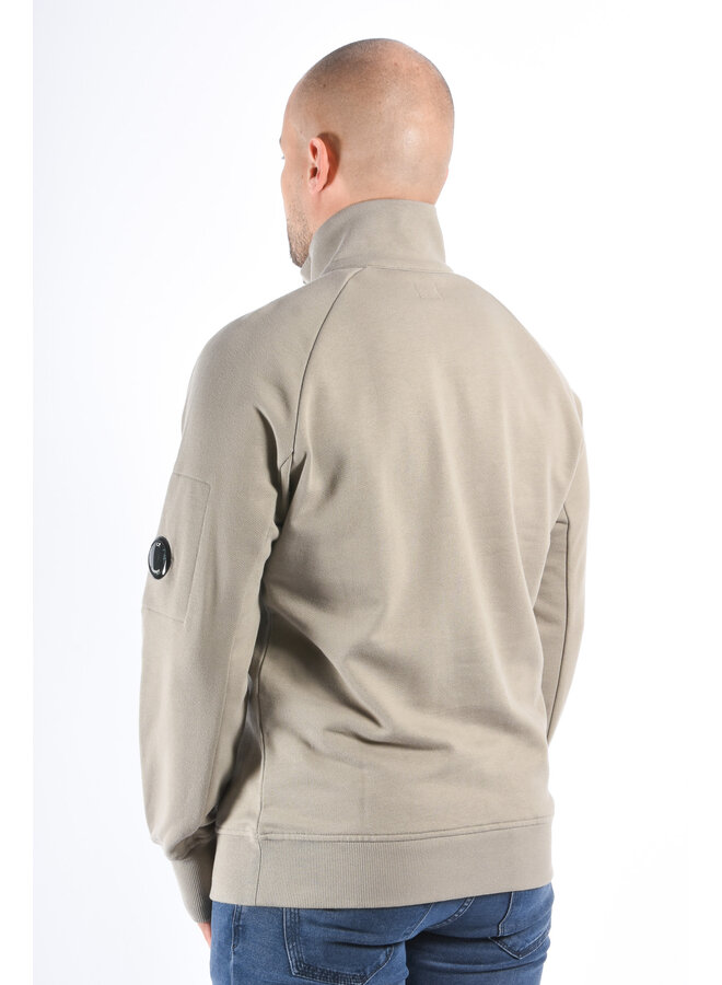 CP Company FW25 - Diagonal Raised Fleece Half Zip Sweater - Fallen Rock
