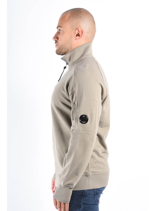 CP Company FW25 - Diagonal Raised Fleece Half Zip Sweater - Fallen Rock