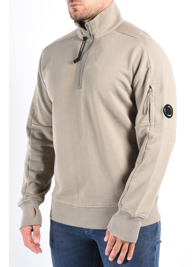 CP Company FW25 - Diagonal Raised Fleece Half Zip Sweater - Fallen Rock