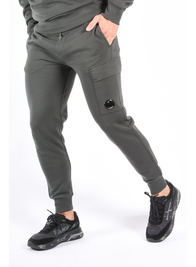 CP Company FW25 - Diagonal Raised Fleece Cargo Pants - Dark Shadow