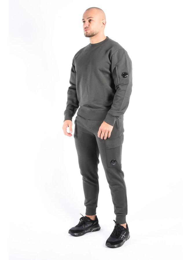 CP Company FW25 - Diagonal Raised Fleece Cargo Pants - Dark Shadow