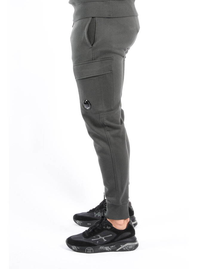 CP Company FW25 - Diagonal Raised Fleece Cargo Pants - Dark Shadow
