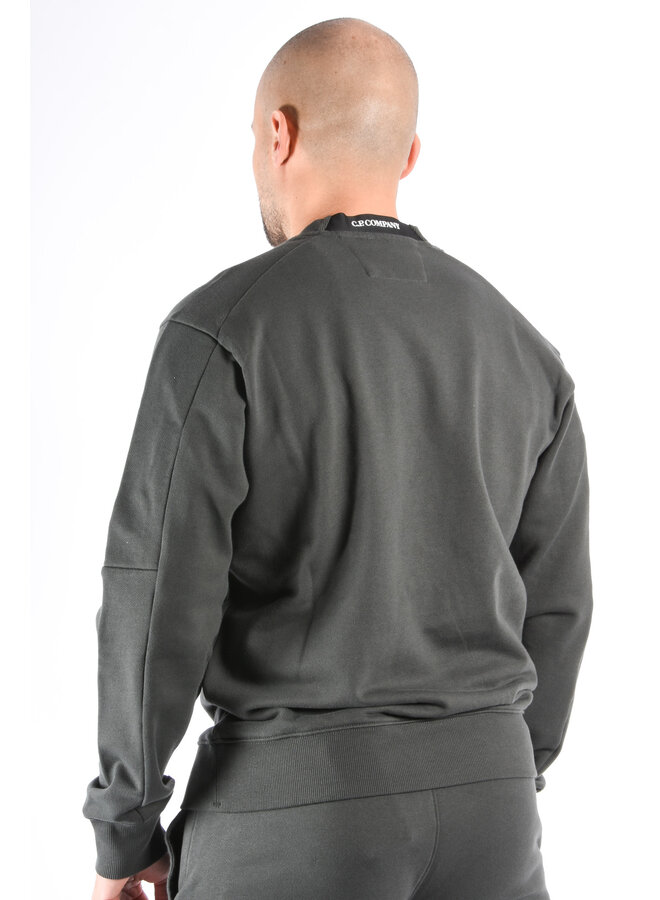 CP Company FW25 - Diagonal Raised Fleece Sweater - Dark Shadow