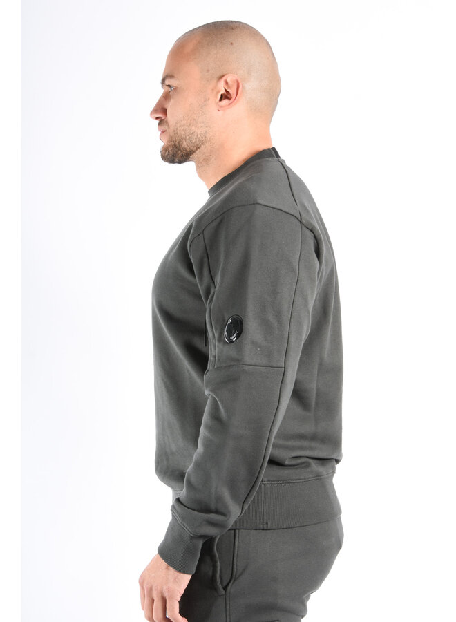 CP Company FW25 - Diagonal Raised Fleece Sweater - Dark Shadow