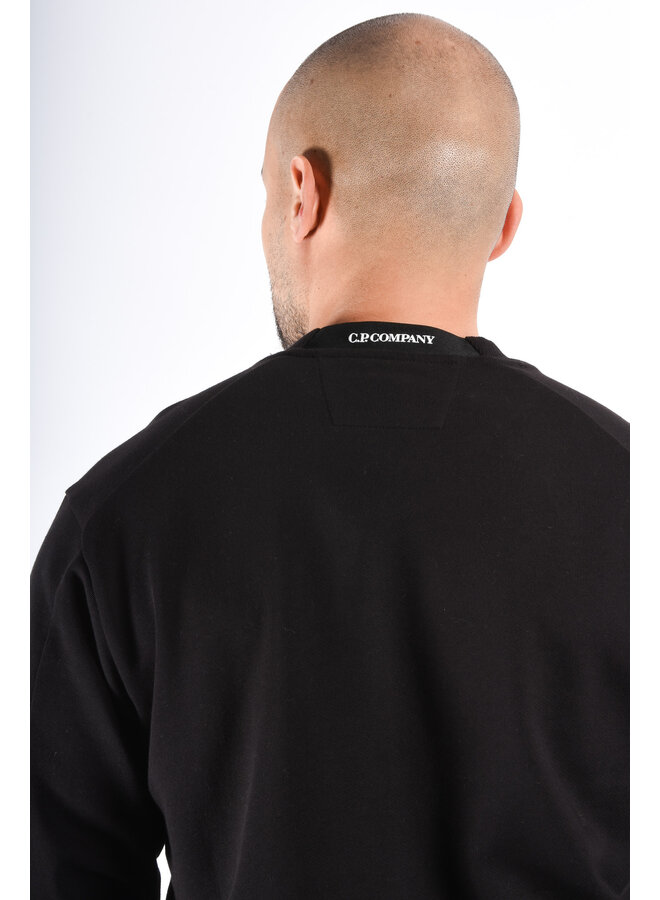 CP Company FW25 - Diagonal Raised Fleece Sweater - Black