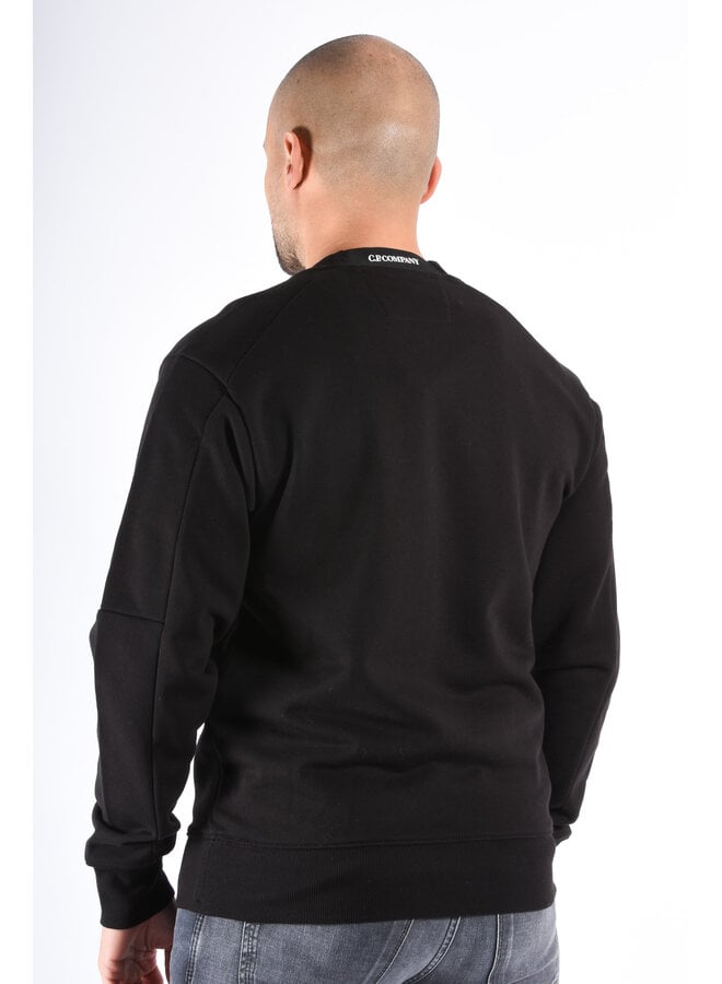 CP Company FW25 - Diagonal Raised Fleece Sweater - Black