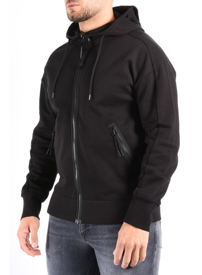 CP Company FW25 - Diagonal Raised Fleece Goggle Vest - Black