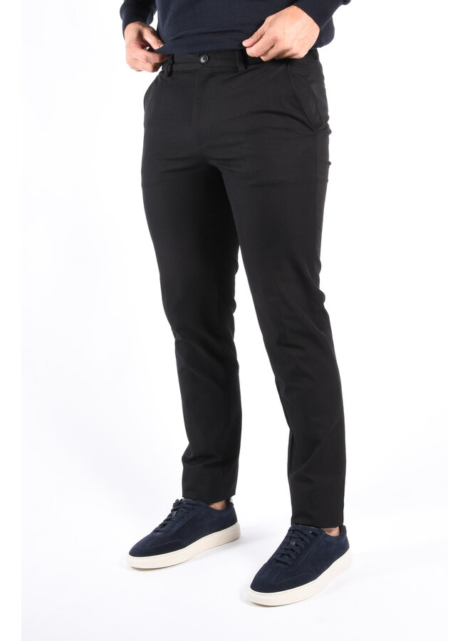 BOSS - Slim Fit Stretch Cotton Trousers P Kaiton1 Zip - Black