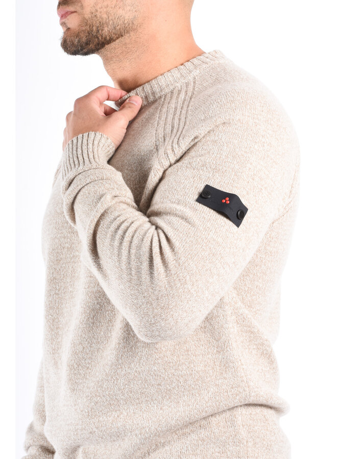 Peuterey FW25 - Itokawa 03 Wool Blend Sweater - Beige Melange
