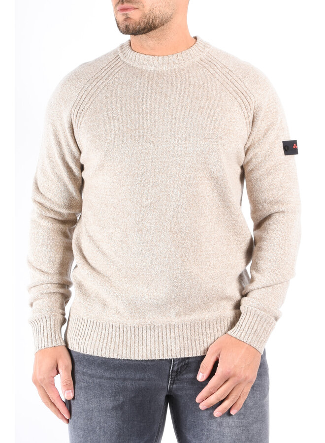 Peuterey FW25 - Itokawa 03 Wool Blend Sweater - Beige Melange