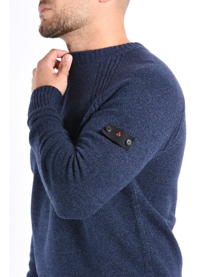 Peuterey FW25 - Itokawa 03 Wool Blend Sweater - Dark Blue