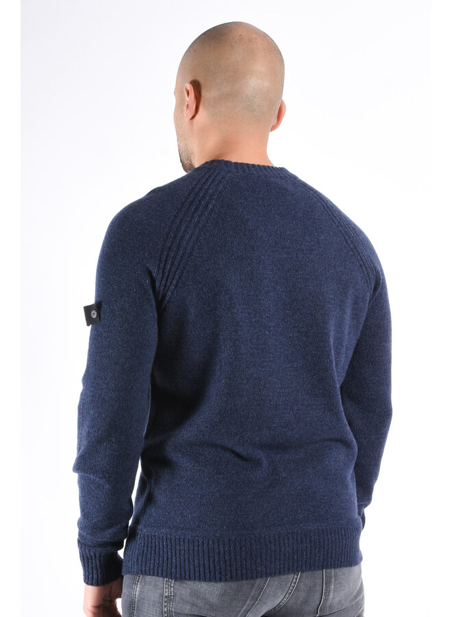 Peuterey FW25 - Itokawa 03 Wool Blend Sweater - Dark Blue