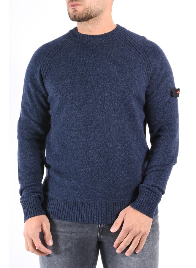 Peuterey FW25 - Itokawa 03 Wool Blend Sweater - Dark Blue