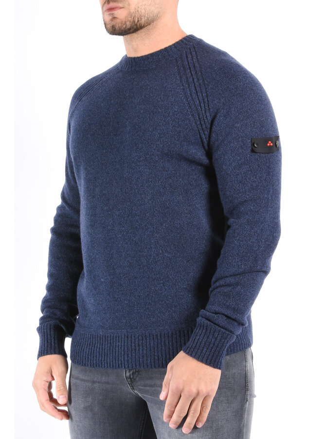Peuterey FW25 - Itokawa 03 Wool Blend Sweater - Dark Blue