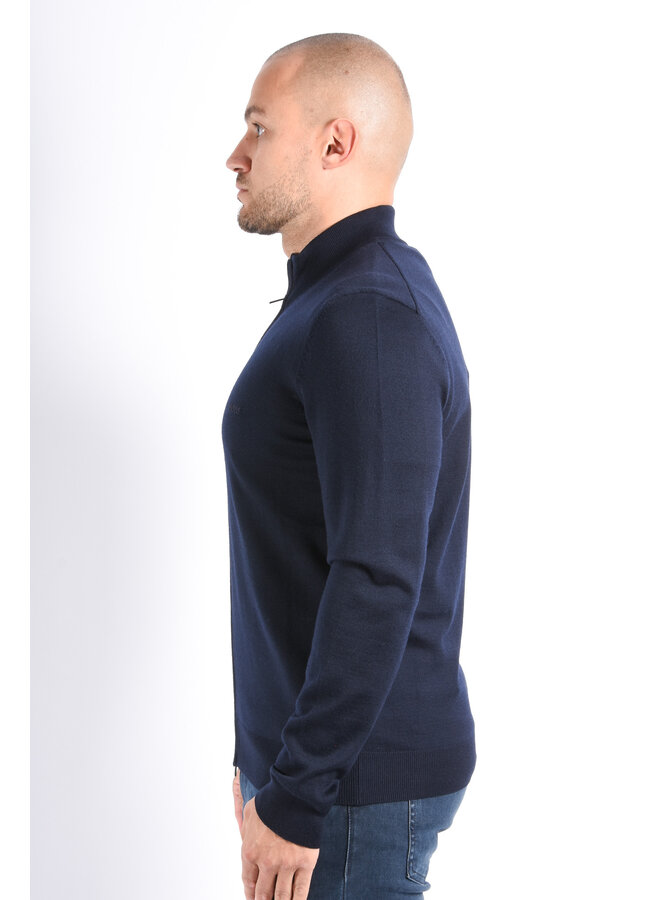 BOSS FA25 - Knit Vest Balonso L - Dark Blue