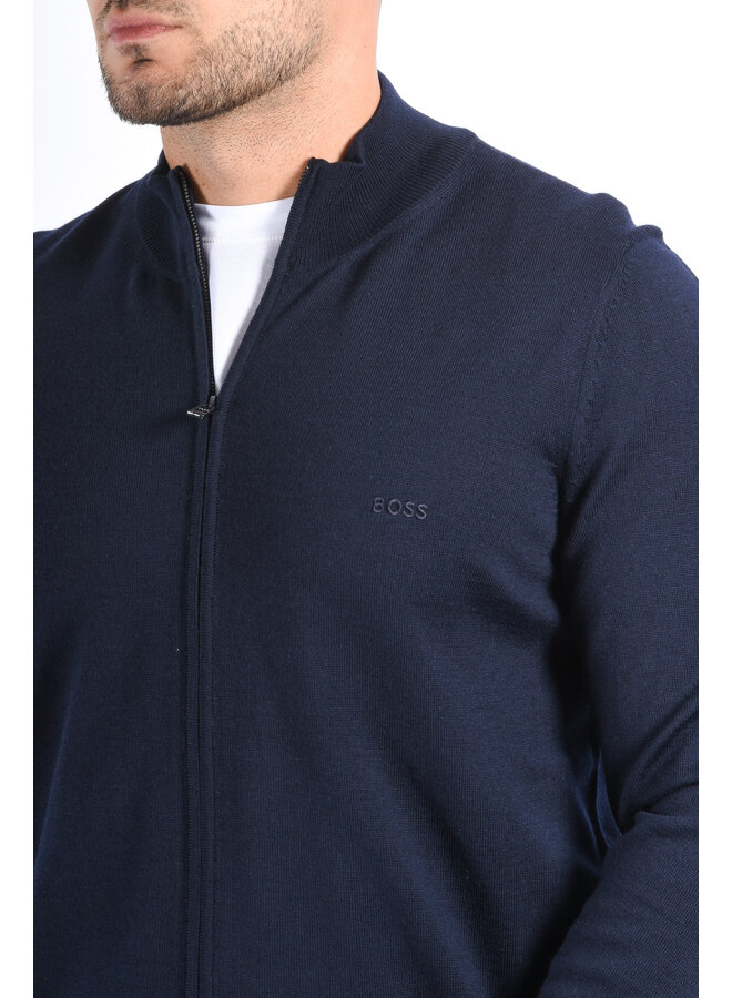 BOSS FA25 - Knit Vest Balonso L - Dark Blue