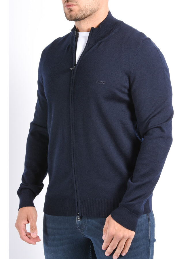 BOSS FA25 - Knit Vest Balonso L - Dark Blue