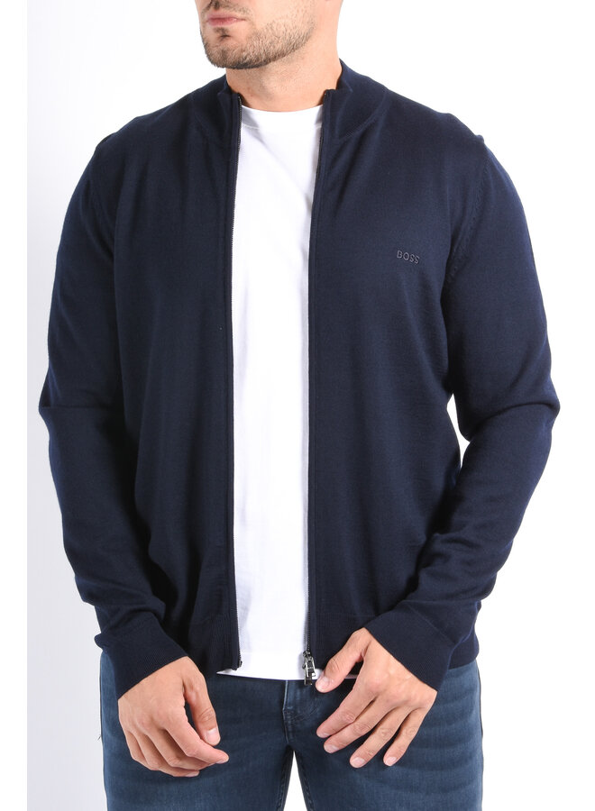 BOSS FA25 - Knit Vest Balonso L - Dark Blue
