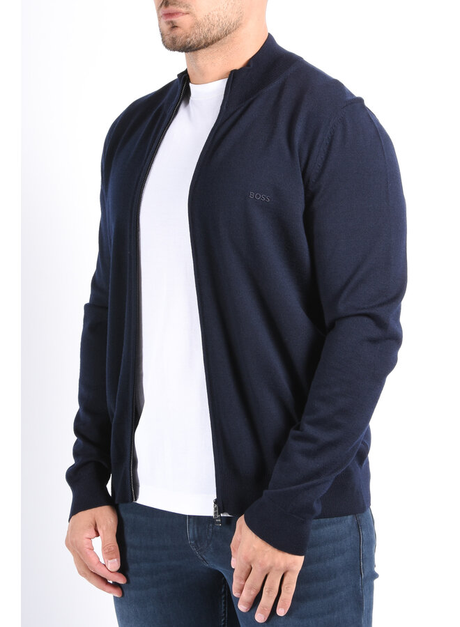 BOSS FA25 - Knit Vest Balonso L - Dark Blue